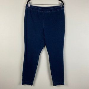 J. JILL Pure Jill Indigo Ankle Leggings Pants Size Large